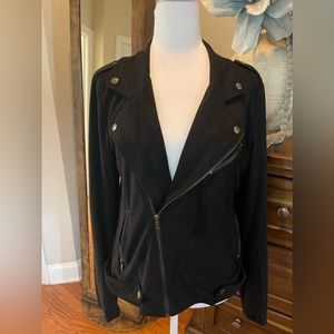Black Market & Spruce zip front moto jacket